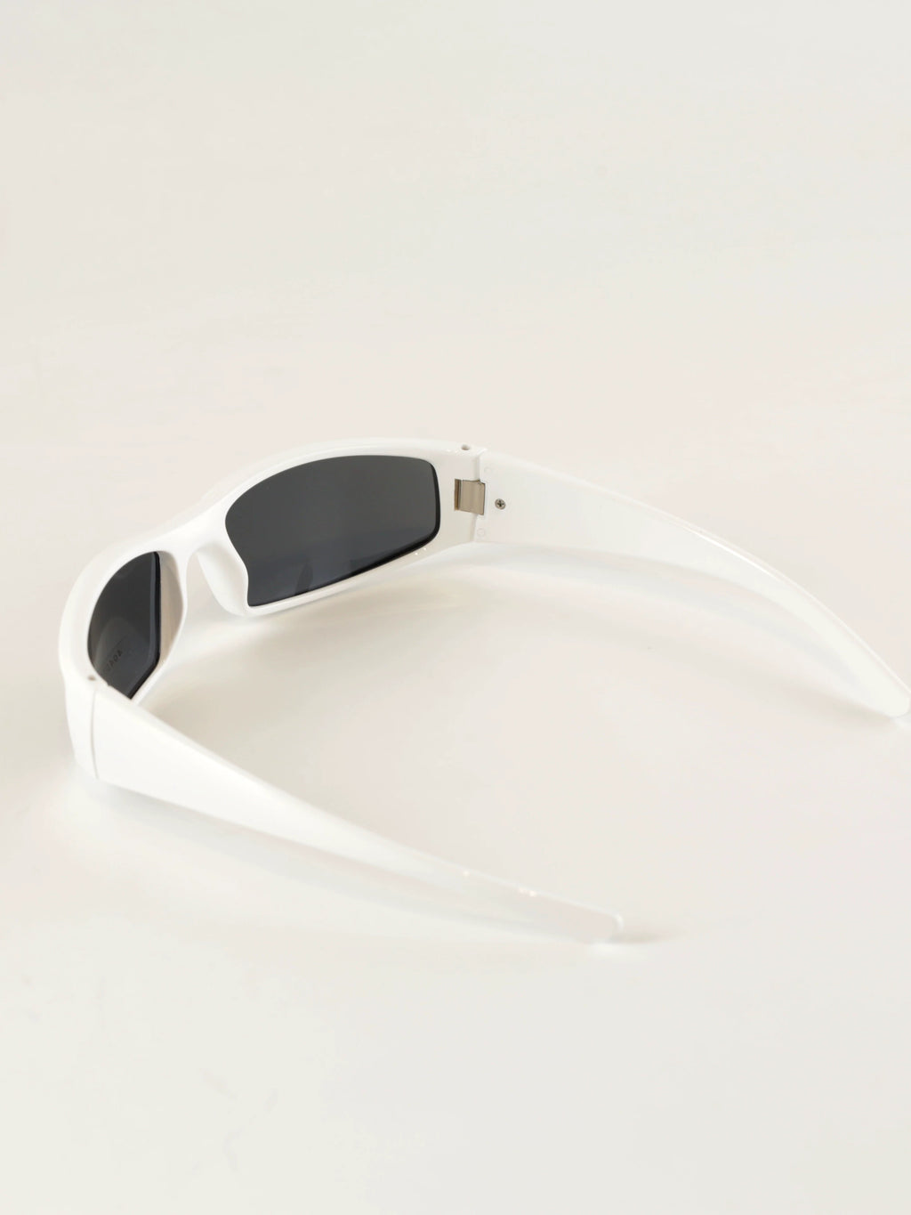 Cecily Slim Rectangular Wraparound Sunglasses