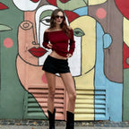 Sunniva Off-Shoulder Knit Top