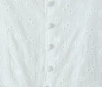 White Eyelet Corset Mini Dress