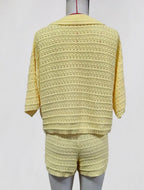 Ginevra Crochet Shorts Set