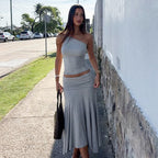 Giulia One-Shoulder Skirt Set
