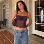 Paloma Polka Dot Mesh Cami Top