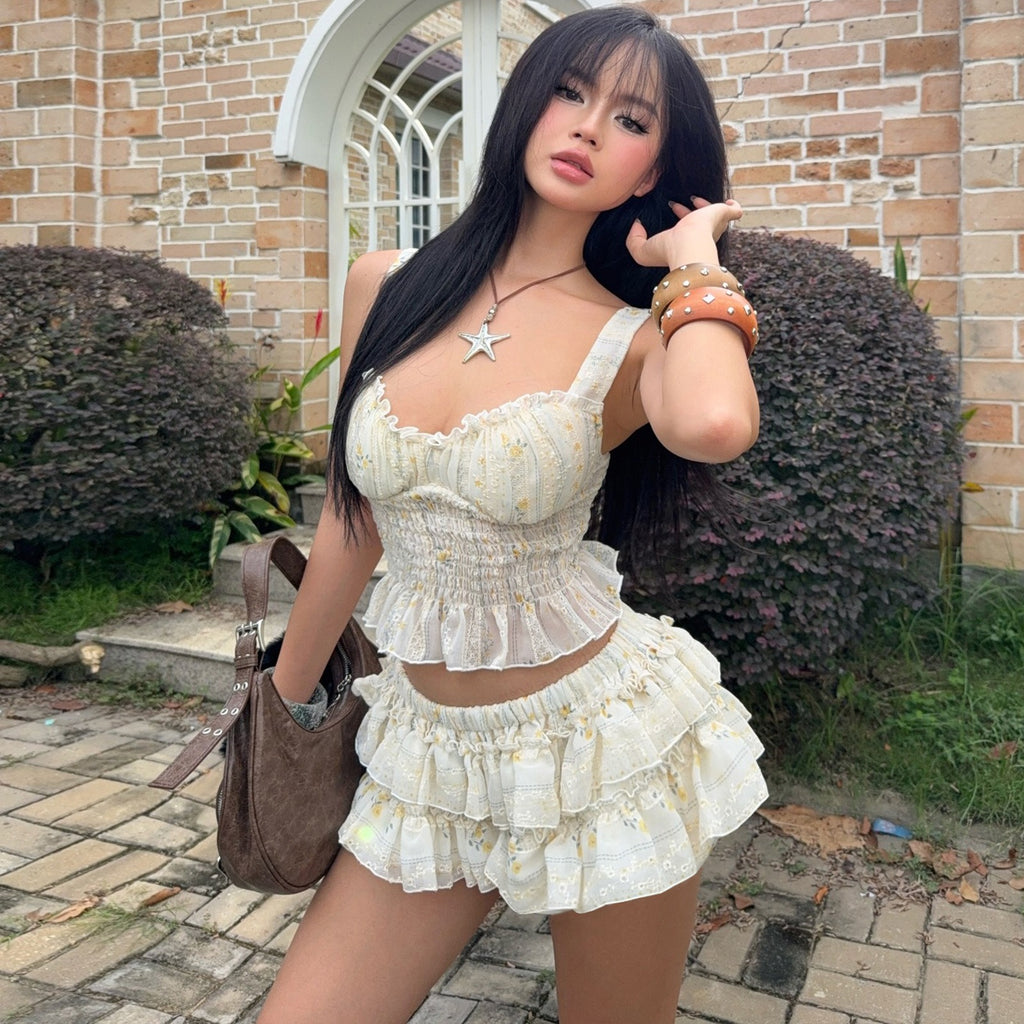 Hermine Ruffle Skirt Set