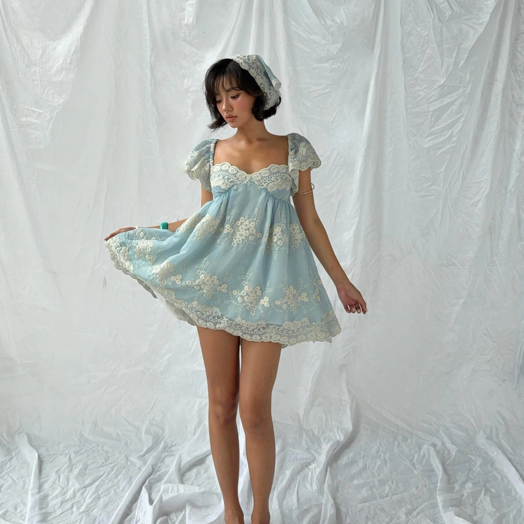 Skylar Lace Babydoll Mini Dress