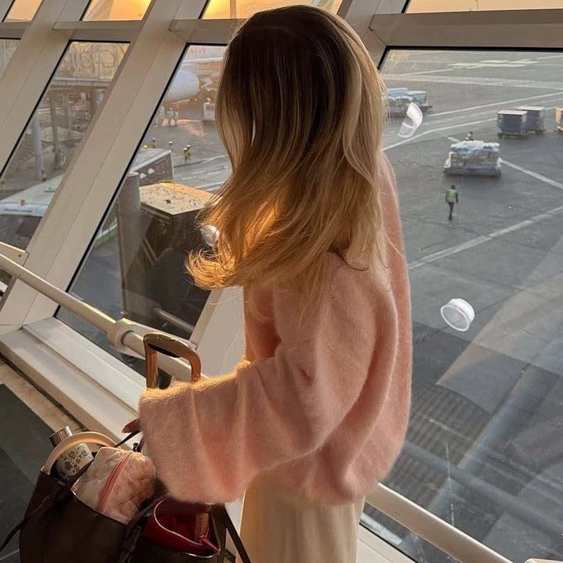 Velina Soft Off-Shoulder Knit Sweater