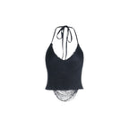 Jelena Drape Chain Halter Top