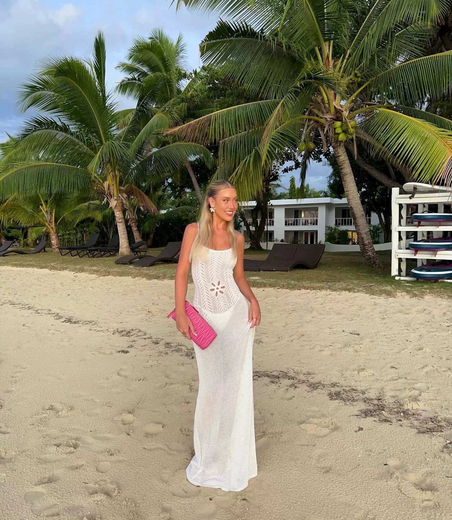Moira Open Knit Maxi Dress
