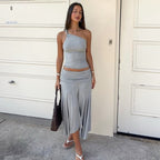 Giulia One-Shoulder Skirt Set