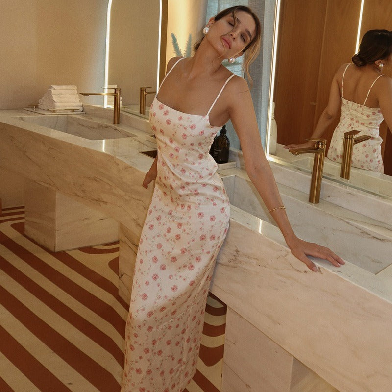 Salma Floral Slip Maxi Dress