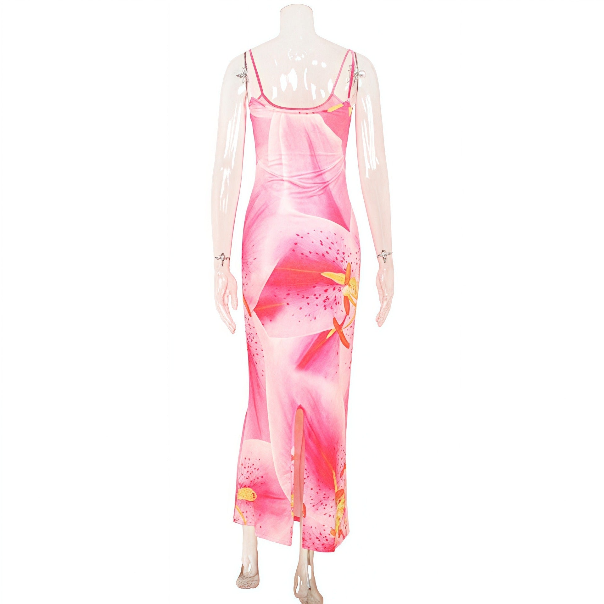 Aylin Pink Floral Maxi Dress