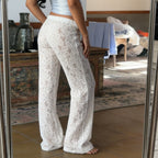 Polina Lace Wide-Leg Pants
