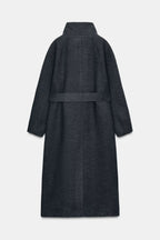 Evelyn Belted Wool-Blend Coat