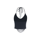 Jelena Drape Chain Halter Top