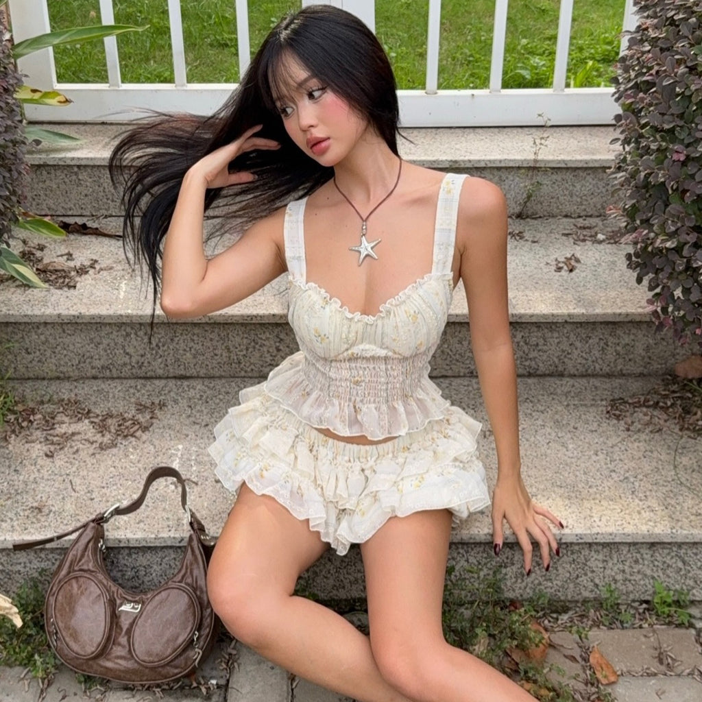 Hermine Ruffle Skirt Set