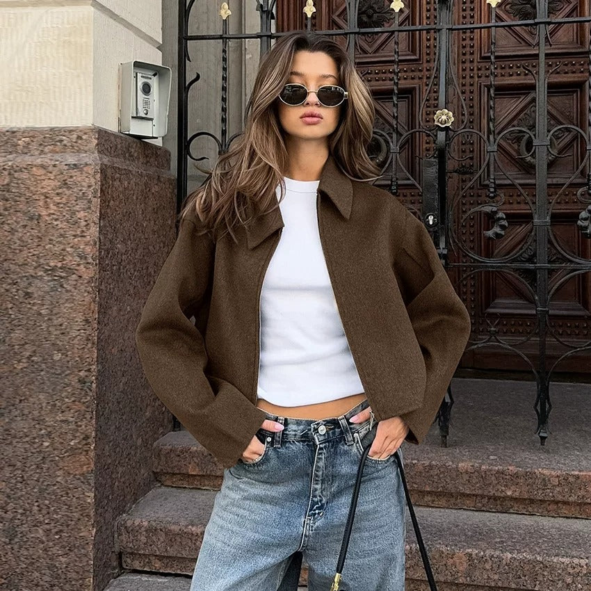 Yasmin Everyday Cropped Fleece Jacket