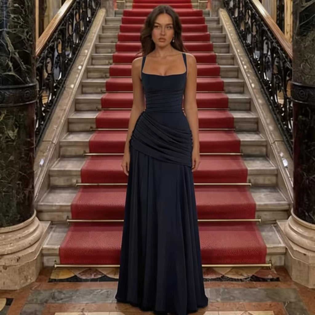 Serena Lace-Up Back Maxi Dress