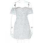 Hina Polka Dot Twist Mini Dress