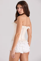 Zélie Lace Ruffle Mini Shorts