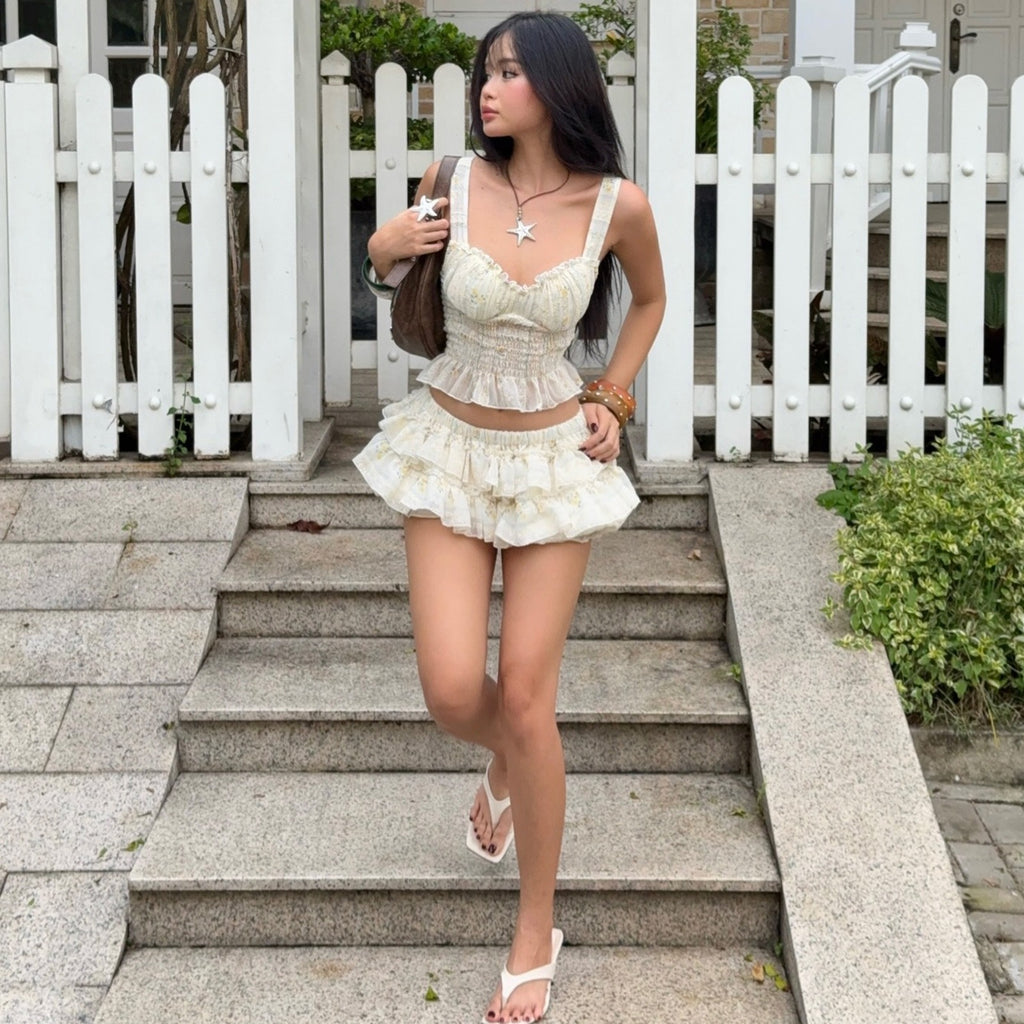 Hermine Ruffle Skirt Set