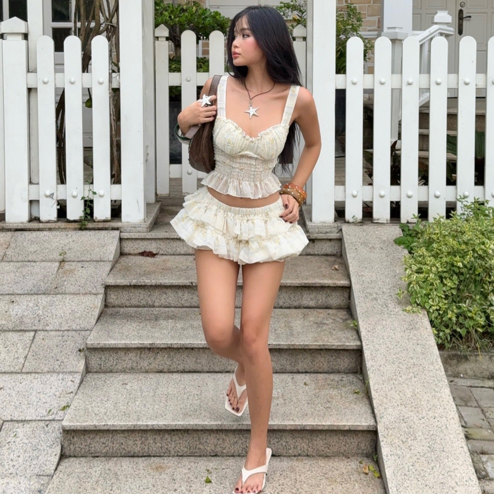 Hermine Ruffle Skirt Set