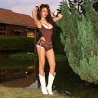 Lace Trim Cami Shorts Set