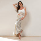 Maelle Sequin Crochet Camisole Top