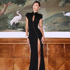 Blair Zip-Front Cutout Maxi Dress