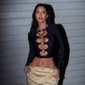 Thessa Ring Cut-Out Crop Top