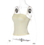 Simona Lace Trim Corset Top