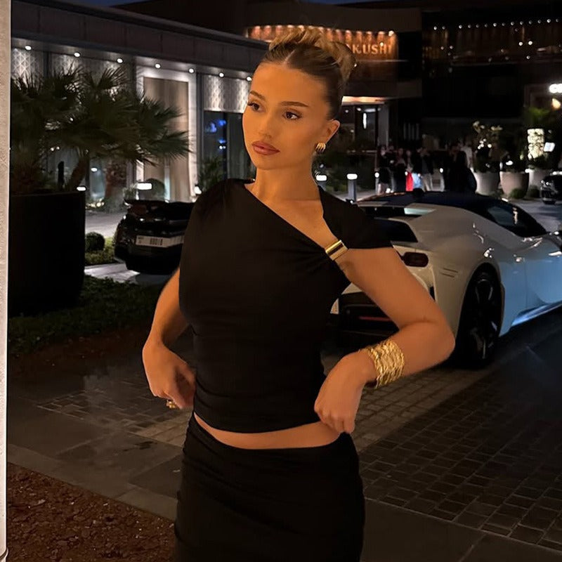 Asymmetric One-Shoulder Top