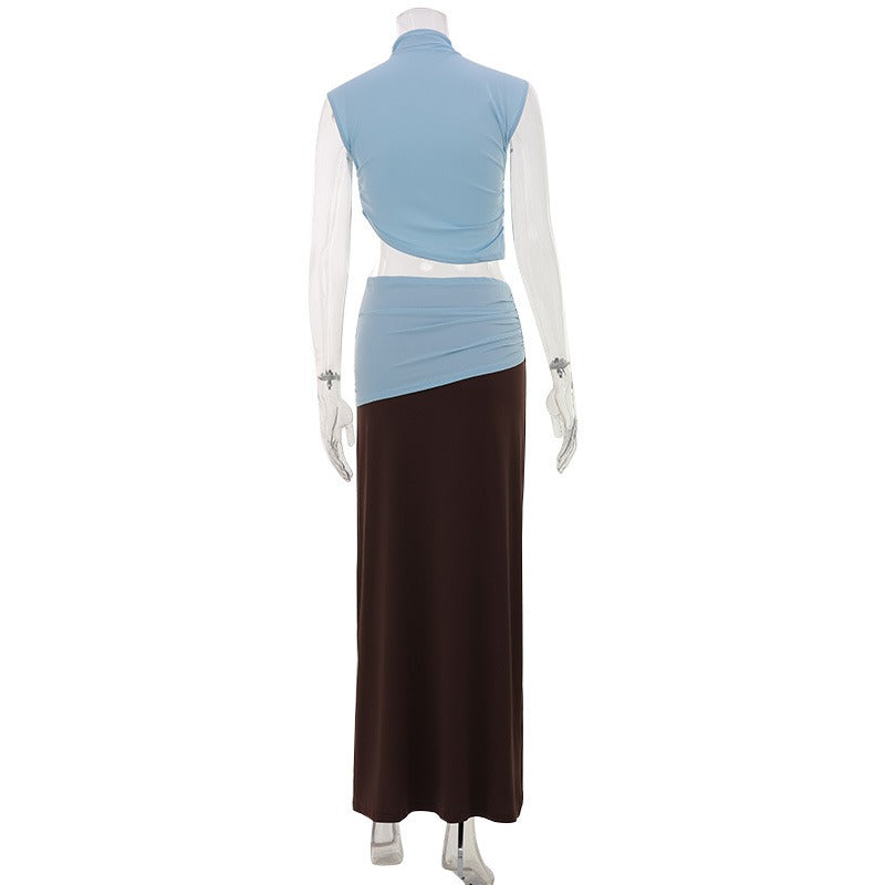 Renya Draped Two-Piece Maxi Set