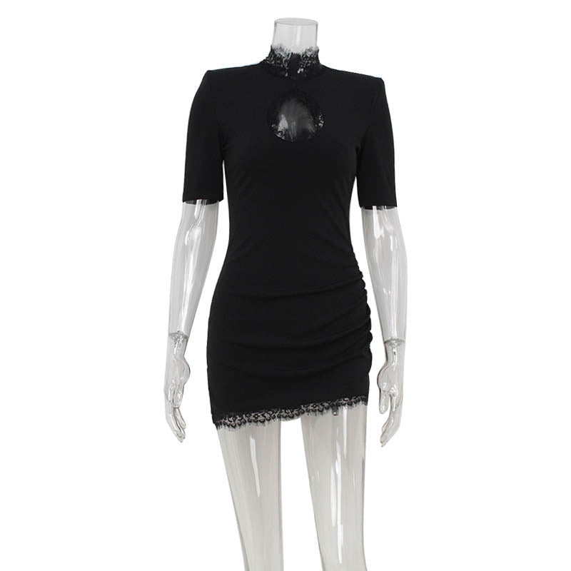 Cazira Lace Cut-Out Mini Dress