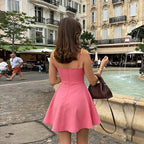 Lessa Floral Trim Mini Dress