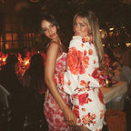 Samelya Rose Floral Lace Maxi Dress