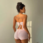 Cosette Starfish Crochet Shorts Set