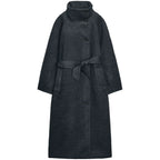 Evelyn Belted Wool-Blend Coat