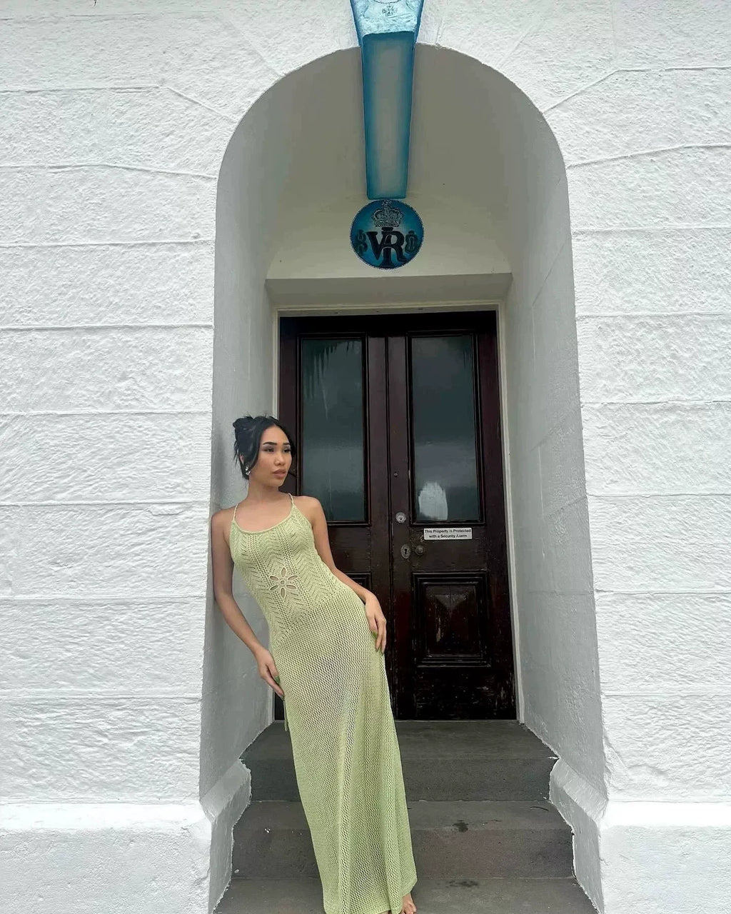 Moira Open Knit Maxi Dress