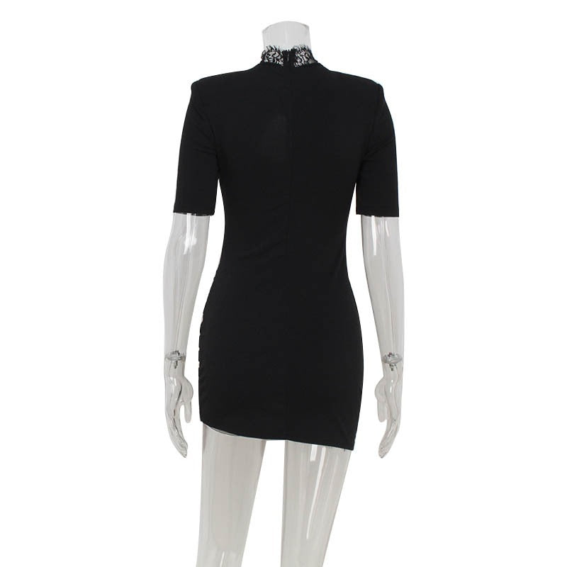 Cazira Lace Cut-Out Mini Dress
