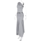 Giulia One-Shoulder Skirt Set