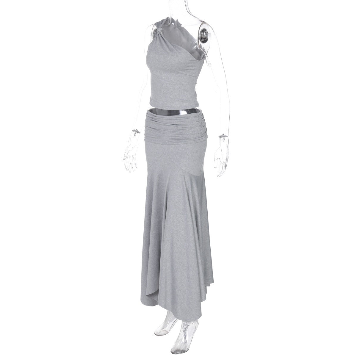 Giulia One-Shoulder Skirt Set
