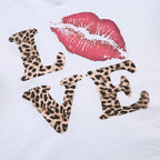 LOVE Leopard Lips Graphic Tee