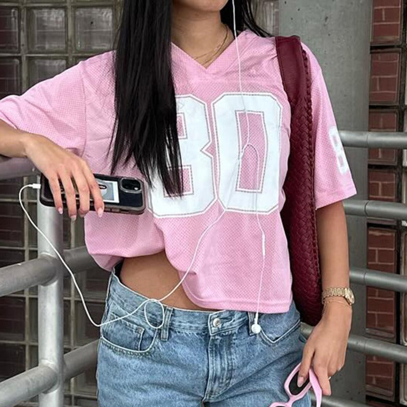 Oversized 80 Mesh Jersey Tee