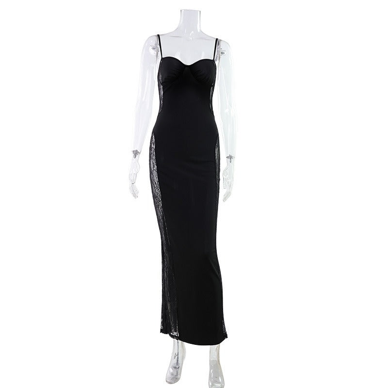 Orlena Lace Panel Maxi Dress