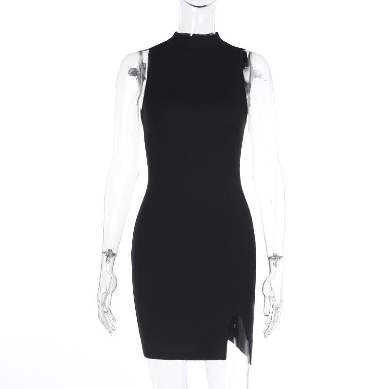 Hestia Mock Neck Mini Dress
