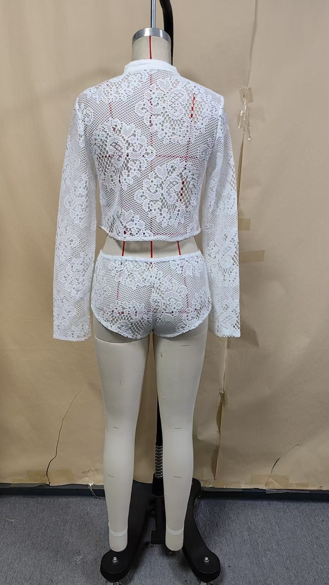 Anouk Lace Crochet Shorts Set