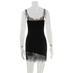 Talise Lace Trim Mini Dress