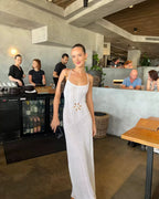 Moira Open Knit Maxi Dress