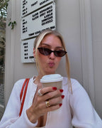 Stella Slim Oval Sunglasses