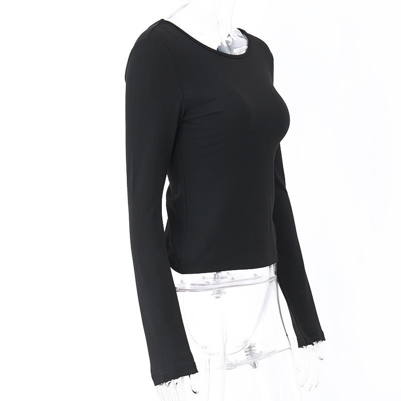 Open-Back Long Sleeve Top