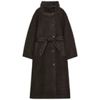 Evelyn Belted Wool-Blend Coat